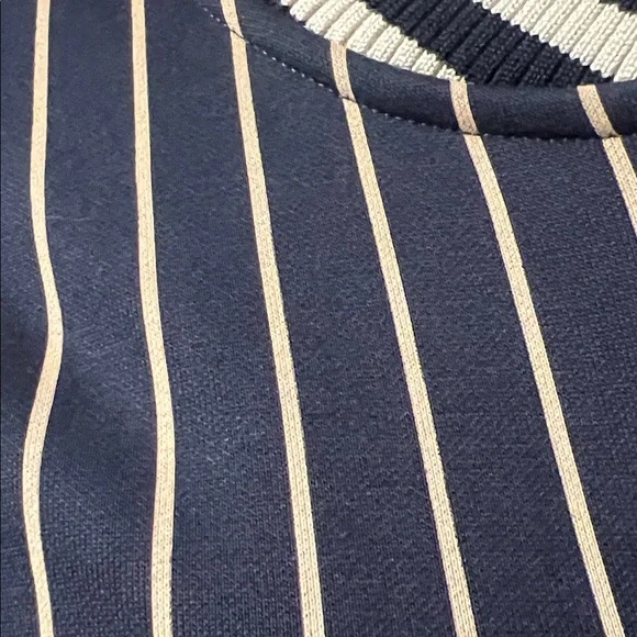 Wilson Navy and White Striped Varsity Jacket - Picture 2 of 5